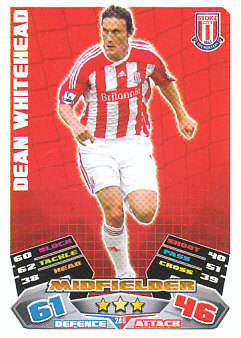 Dean Whitehead Stoke City 2011/12 Topps Match Attax #248